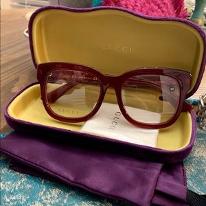 💕 SOLD 💕Authentic Gucci Frames Red/Maroon